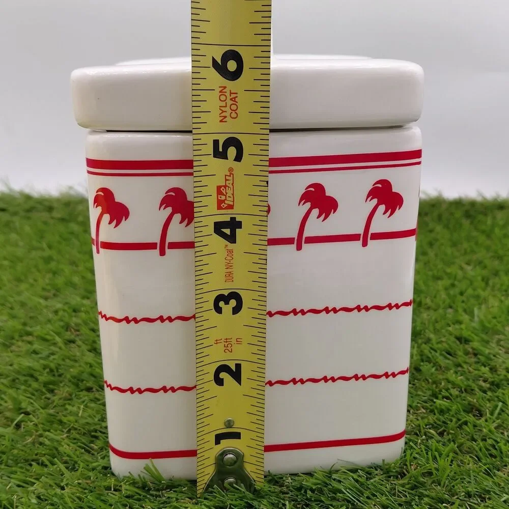 In-N-Out Burger Restaurant Ceramic Canister Jar 6